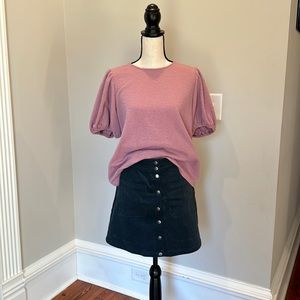 Teal corduroy skirt - Size S